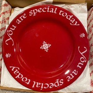Waechtersbach YOU ARE SPECIAL TODAY The Original Red Plate 1979 MADE IN GERMANY